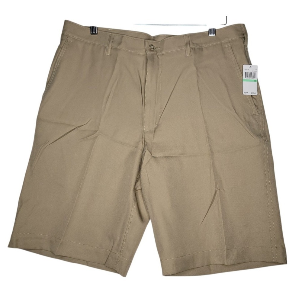PGA Tour Golf Chinchilla Shorts Mens 34 Activewear Preppy Flat Front NEW W/Tags‎
